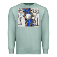 Seafoam volleyball mom blue mother's day Premium Sweatshirt - CowGirlArtShop