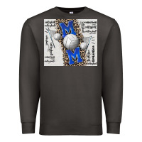 Smoke volleyball mom blue mother's day Premium Sweatshirt - CowGirlArtShop