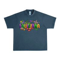 Midnight Navy mardi gras louisiana Urban Heavy Tee - MaliasSmallBusiness
