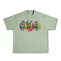 Oil Green mardi gras louisiana Urban Heavy Tee - MaliasSmallBusiness