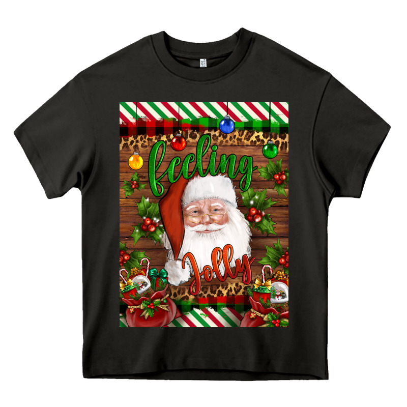 Christmas Feeling Jolly Santa Heavy Core Tee by Artiststas | Teevron