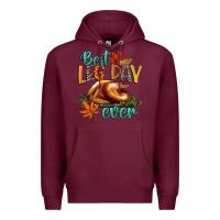 Burgundy best leg day ever Premium Hoodie - CowGirlArtShop