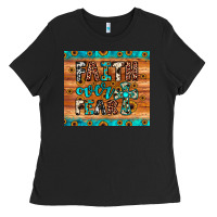 Black faith over fear Ladies Tee - JahusDesignShop