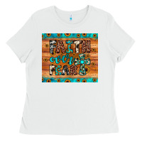 White faith over fear Ladies Tee - JahusDesignShop
