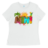 White summer mini Ladies Tee - RanaPortraitStore