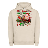 Pigment French Oak all i want for christmas is a pig Urban Hoodie - FaDigitalArtStudio