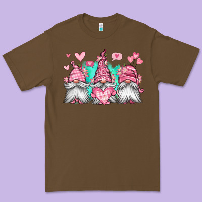 Valentines Day Gnomes Premium Tee Designed By Jasminsmagicworld