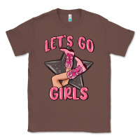 Chestnut lets go girls cowgirl boots star Classic Tee - MaliasSmallBusiness