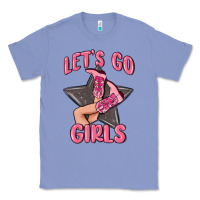 Colony Blue lets go girls cowgirl boots star Classic Tee - MaliasSmallBusiness