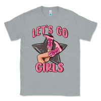 Heather Grey lets go girls cowgirl boots star Classic Tee - MaliasSmallBusiness