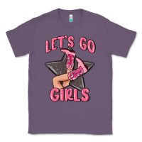 Lavender lets go girls cowgirl boots star Classic Tee - MaliasSmallBusiness