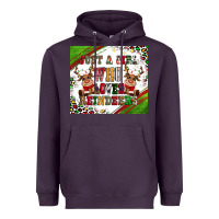 Plum just a girl who loves reindeer Heavyweight Hoodie - CowGirlArtShop