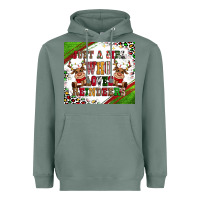 Sage just a girl who loves reindeer Heavyweight Hoodie - CowGirlArtShop