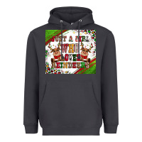 Smoke just a girl who loves reindeer Heavyweight Hoodie - CowGirlArtShop