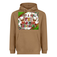 Toasted Coconut just a girl who loves reindeer Heavyweight Hoodie - CowGirlArtShop