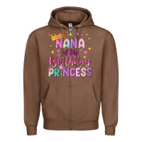 Chestnut nana of the birthday princess Zipper Hoodie - NancyCooperArtShop