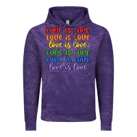 Cloud Purple love is love lgbtq Vintage Hoodie - MaliasSmallBusiness
