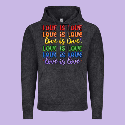 Love Is Love Lgbtq Vintage Hoodie Designed By Maliassmallbusiness