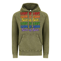 Vintage Olive love is love lgbtq Vintage Hoodie - MaliasSmallBusiness