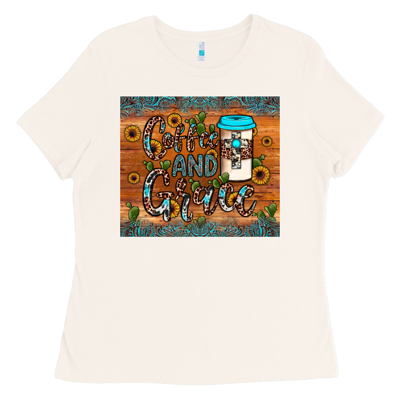 Coffee And Grace Ladies Tee by JahusDesignShop | Teevron