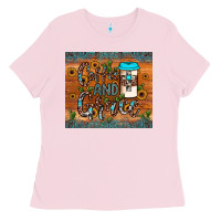Bubblegum Pink coffee and grace Ladies Tee - JahusDesignShop