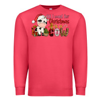 Cardinal all want for christmas is a cow Premium Sweatshirt - CowGirlArtShop