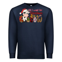 All Want For Christmas Is A Cow Premium Sweatshirt | Teevron
