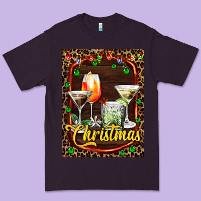 Cocktail Set For Christmas Premium Tee Designed By Adodesignshop