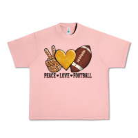 Salmon peace love football Urban Heavy Tee - AdoDesignShop
