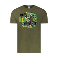 Vintage Olive one lucky teacher Vintage Tee - MaliasSmallBusiness