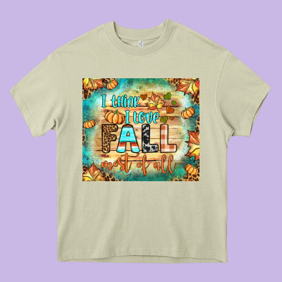 I Think I Love Fall Most Of All Tumbler Heavy Core Tee Designed By Bundleandbundleshop