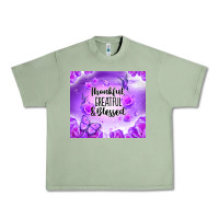 Oil Green thankful greatful blessed Urban Heavy Tee - NancyCooperArtShop