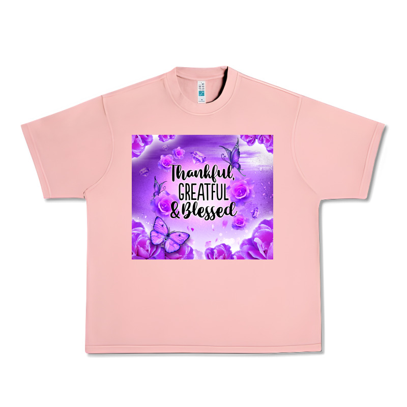 Thankful Greatful Blessed Urban Heavy Tee by NancyCooperArtShop | Teevron
