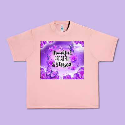 Thankful Greatful Blessed Urban Heavy Tee Designed By Nancycooperartshop