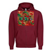 Burgundy Mexicana Zipper Hoodie - texasbilliewilder