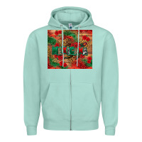 Seafoam Mexicana Zipper Hoodie - texasbilliewilder