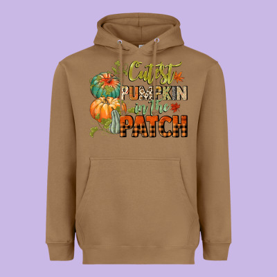 Cutest Pumpkin In The Patch Heavyweight Hoodie Designed By Cowgirlartshop