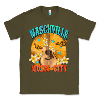 Army Green naschville music city Classic Tee - NancyCooperArtShop