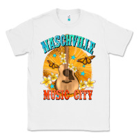 White naschville music city Classic Tee - NancyCooperArtShop