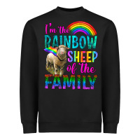 Black I'm The Rainbow Sheep Of The Family Heavyweight Sweatshirt - BundleAndBundleShop