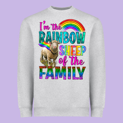 I'm The Rainbow Sheep Of The Family Heavyweight Sweatshirt Designed By Bundleandbundleshop
