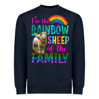 Navy I'm The Rainbow Sheep Of The Family Heavyweight Sweatshirt - BundleAndBundleShop