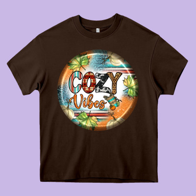 Cozy Vibes Earrings Heavy Core Tee Designed By Bundleandbundleshop