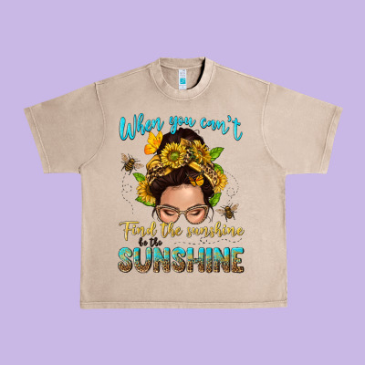 When You Cant Find The Sunshine Be The Sunshine Me Urban Heavy Tee Designed By Nancycooperartshop