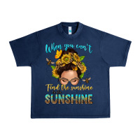 Navy when you cant find the sunshine be the sunshine me Urban Heavy Tee - NancyCooperArtShop