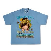 Pebble Blue when you cant find the sunshine be the sunshine me Urban Heavy Tee - NancyCooperArtShop