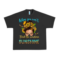Pigment Black when you cant find the sunshine be the sunshine me Urban Heavy Tee - NancyCooperArtShop
