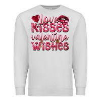 Dove Grey Love kisses Valentine wishes Valentine's Day Premium Sweatshirt - HowdyJamesFarm