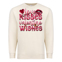 Sandshell Love kisses Valentine wishes Valentine's Day Premium Sweatshirt - HowdyJamesFarm