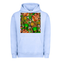 Pigment Grape Ice st patricks  cow with candy Urban Hoodie - FaDigitalArtStudio